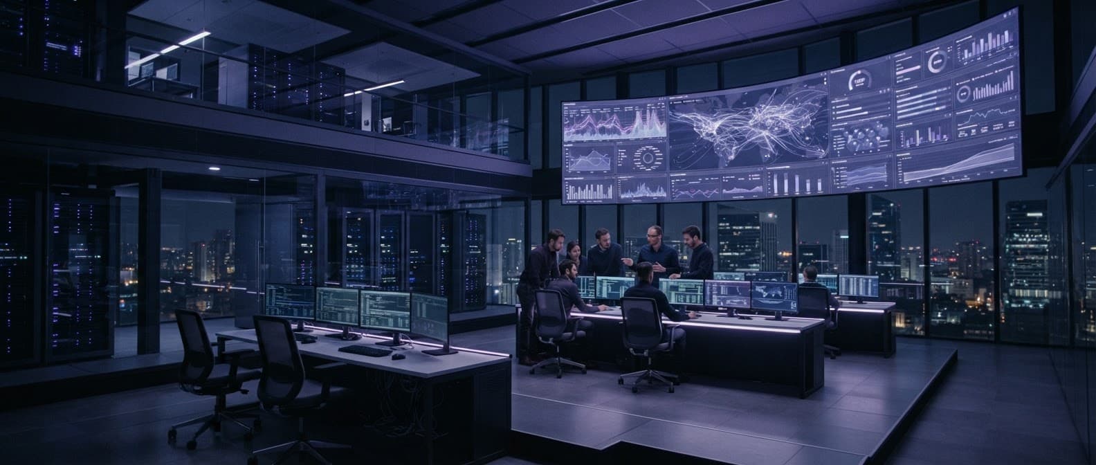 Global network operations and telecommunications control center